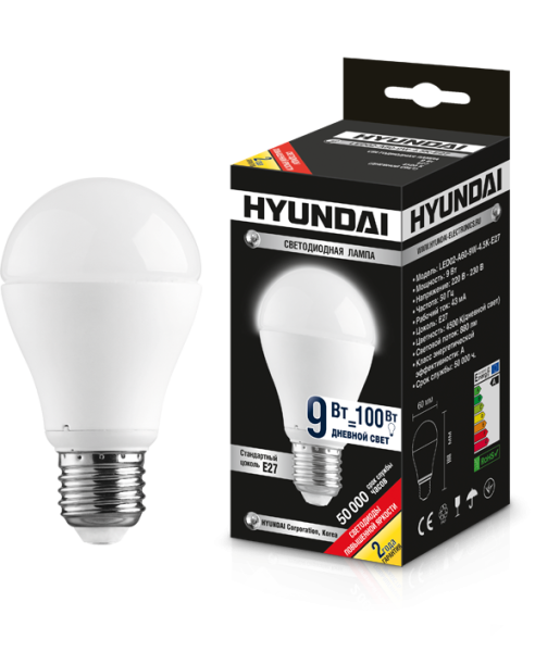 LED02-A60-9W-4.5K-E27